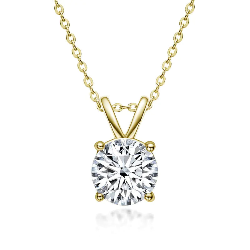 Victorian Elegant Moissanite Pendant Necklace