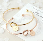 Knot Bracelet with Personal Initial