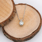 Victorian Elegant Moissanite Pendant Necklace