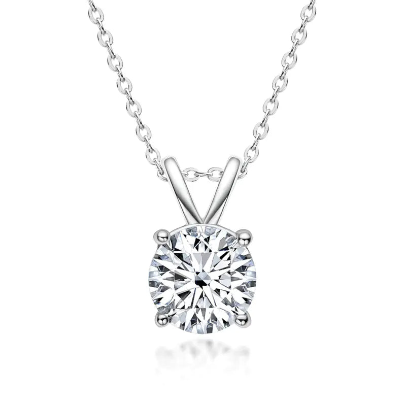 Victorian Elegant Moissanite Pendant Necklace